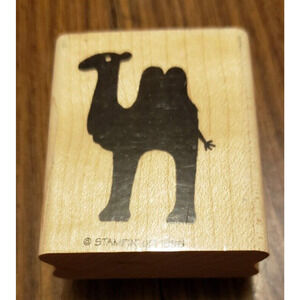 Stampin Up Noah's Ark Camel Wood Mounted Rubber Stamp